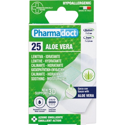 Pharmadoct Náplasť s Aloe Vera s hojivým účinkom 25 kusov