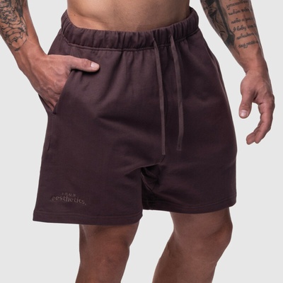 Iron Aesthetics pánske bavlnené šortky Ambition fialové