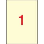 APLI Етикет, 210x297 mm, цветен, APLI, кремав, 20 етикета в опаковка 11802 (11802)