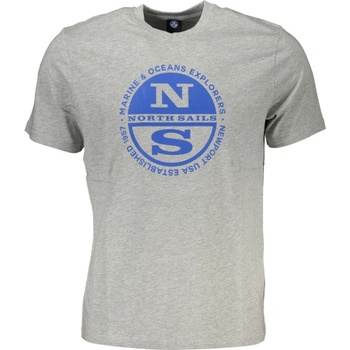 North sails Тениска с къс ръкав north sails, Цвят Сив (902832000_GR0926)