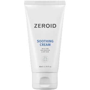 ZEROID Soothing Cream - Дълбоко хидратиращ и успокояващ крем за лице 80мл