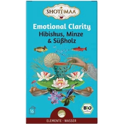 Shoti Maa Био чай Emotional Clarity - хибискус, мента и сладък корен - 16 пакетчета чай