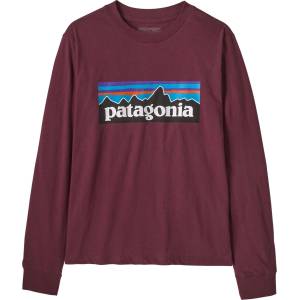 Patagonia Детски пуловер Patagonia Kid's L/S P-6 Logo T-Shirt Jumper - Berry Fig (704-4322-0712)