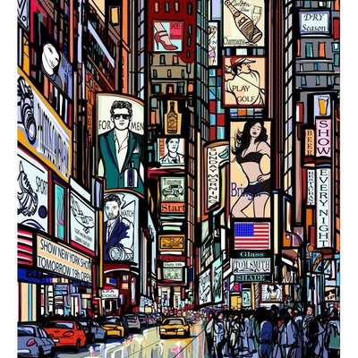 Dimex MS-3-0013 vliesová fototapeta na zeď Náměstí Times Square rozměry 225 x 250 cm