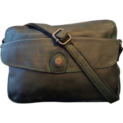 Gianni Conti malá dámská kožená crossbody tmavě zelená 4203687 green
