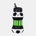 Donnay Silicone BPA-Free Collapsible Waterbottle - Football