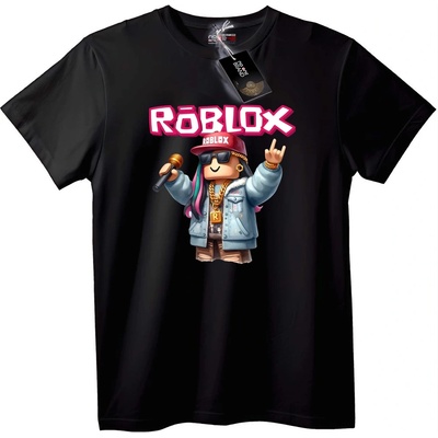 NOONEBRAND Тениска RōBLOX Рапър - L, White
