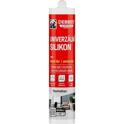 Den Braven Univerzální silikon, kartuše 280 ml, světle šedá - Manhattan
