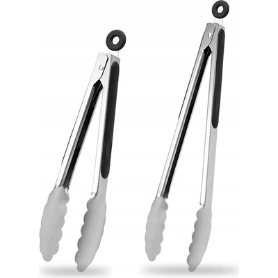 Kuchyňské kleště 23 cm a 30 cm z nerezové oceli na grilování a vaření – Zbozi.Blesk.cz