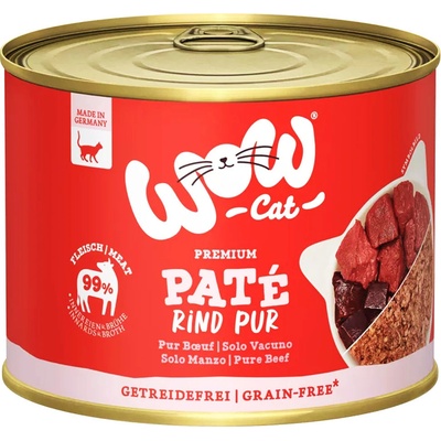 WOW Cat Adult Paté hovädzie PUR 200 g