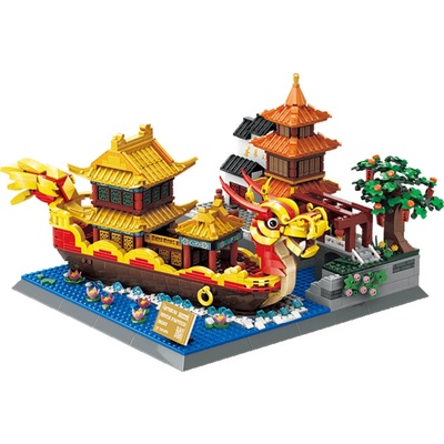 Wange 6232 Dračí loď na řece Qinhuai 1353 ks