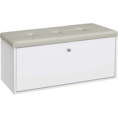 Bogdan Furniture G Шкаф за обувки Мебели Богдан модел 100, Бяло и бежово
