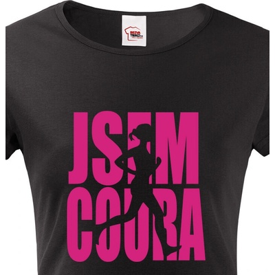 Dámské tričko Jsem coura Černá