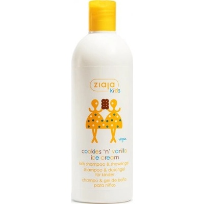 Ziaja Ziajka šampon a mycí gel 2v1 pro děti od 3 let Cookies & Vanilla 400 ml