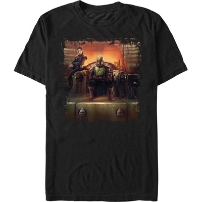 ZOOT. Fan Черна мъжка тениска Star Wars Boba Painterly Throne ZOOT. Fan | Cheren | МЪЖЕ | L