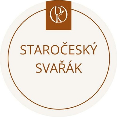 Davídkovo koření Etiketa Staročeský svařák béžová průměr 4,5 cm 1 ks