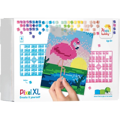 Pixelhobby Мозайка с пиксели XL, Pixelhobby, 40x50 пиксела - Фламинго (28011)