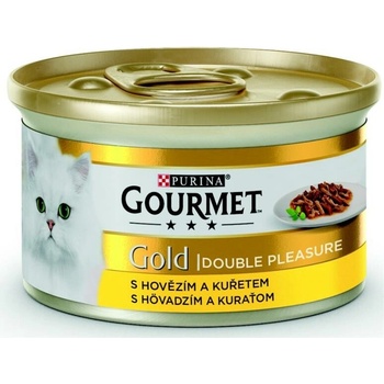 Gourmet Gold Caserrole hovadzie a kuracie v omáčke 85 g
