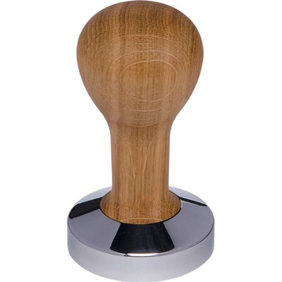 Buna Café tamper dub, olej, nerez lesk, konvexný 58 mm