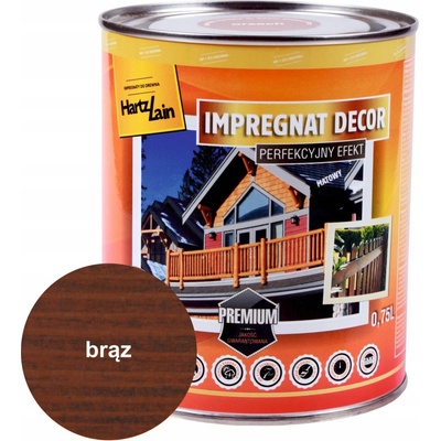 Hartzlack Impregnace HartzLack Decor hnědá 0,75 l