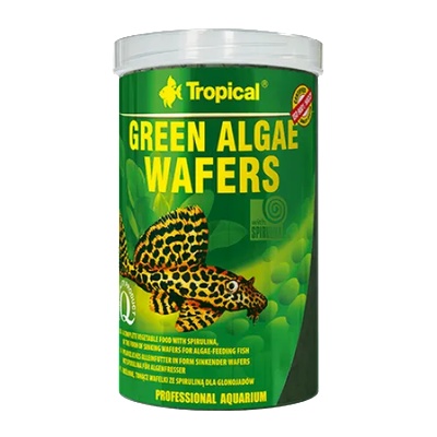 Tropical Green Algae Wafers - растителна храна за сомчета, дънни риби и ракообразни