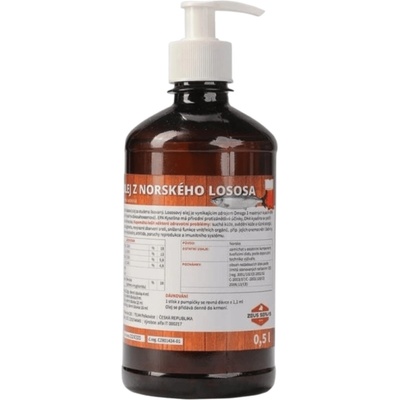 ZEUS Lososový olej 100% pes 500 ml