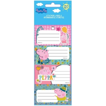 Image 1 of Diakakis Етикети за тетрадка Peppa Pig, оп. 20 (30090-А-PEPPA PIG2)