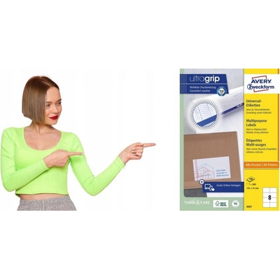 Avery Zweckform Etikety 100 listů A4 bílé 105 x 74 mm univerzální 3427 – Zbozi.Blesk.cz