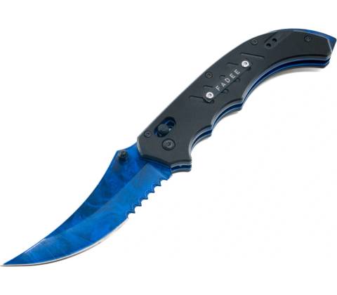 F A D E E Flip knife Sapphire