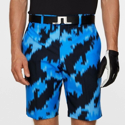 J.Lindeberg Eloy Print shorts Warp Sonic Blue