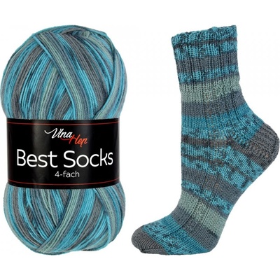 Vlna-hep Příze Best socks 7309 modrá