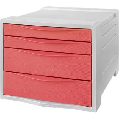 Esselte Colour Breeze korálová 4 zásuvky 628457 221503
