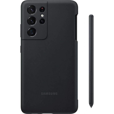 Samsung Silicone Cover EF-PG99PTB - оригинален силиконов кейс с S-Pen писалка за Samsung Galaxy S21 Ultra (черен)