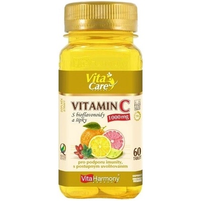 Vitaharmony Vitamin C 1000mg s bioflavonoidy a šípky s postupným uvolňováním 60 tabliet