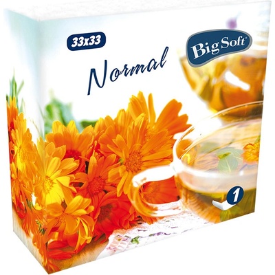 Big Soft Normal papírové ubrousky 1V 100ks 33x33cm – Zboží Dáma