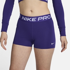 Nike Дамски къси панталони Nike Pro Three Inch Shorts Womens - Court Prpl/Wht