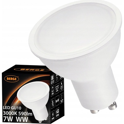 Berge LED žárovka GU10 SMD 2835 7W 550Lm teplá bílá