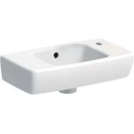Geberit Selnova - Умивалник 45х25 см, с преливник, отвор за смесител вдясно, бял 500.318. 01.5 (500.318.01.5)