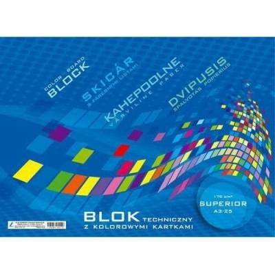 Kreska Blok technický A4 farebný 10 farieb