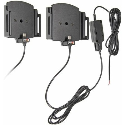 Brodit držák do auta na mobilní telefon s USB C nastavitelný se skrytým nab. š.75-89 mm, tl.9-13mm