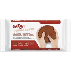 Darwi The Self-Hardening Modelling Clay Terracotta Самосъхнеща глина Terracotta 1000 g (DA0811000000C)