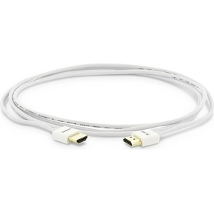 LMP 4K HDMI към HDMI кабел (200 см) - LMP Super Slim 4K HDMI 2.0 Male To HDMI Male Cable (бял) (16634)