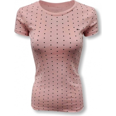 Tommy Hilfiger dámské tričko s Puntíky Dots pink