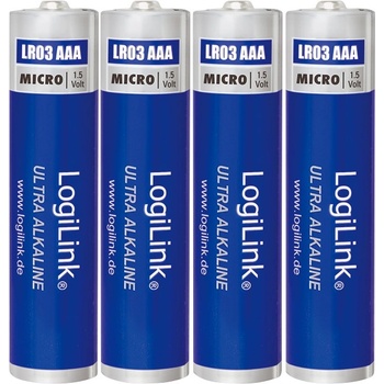 LogiLink Алкални батерии Logilink Ultra Power AAA, Micro, 1, 5 V, 4 бр