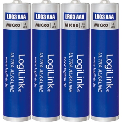 LogiLink Алкални батерии Logilink Ultra Power AAA, Micro, 1, 5 V, 4 бр