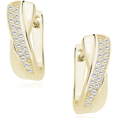 Olivie stříbrné náušnice GOLD 3282