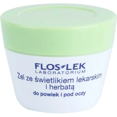 FlosLek Laboratorium Eye Care гел за околоочната зона с очанка и зелен чай 10 гр