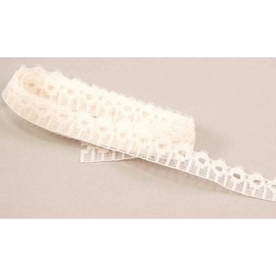 Silonové čipka - béžová - šířka 1 cm