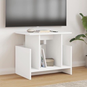 vidaXL ТВ стойка 50 x 35 x 45 cm Бяло Инженерна дървесина (891000)