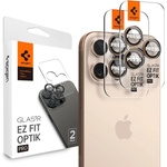 Spigen Протектор за камера за iPhone 16 Pro (комплект 2) - Spigen Glas. tR Optik EZ Fit Pro - Desert Titanium